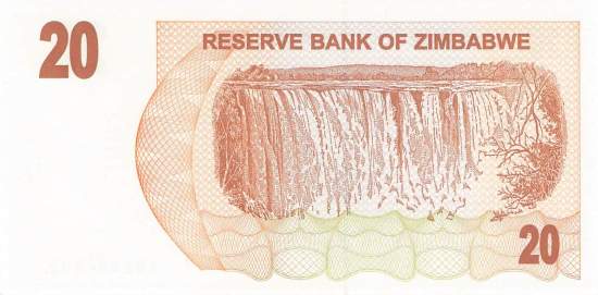 20 Dollars Zimbabwe p.40 2006